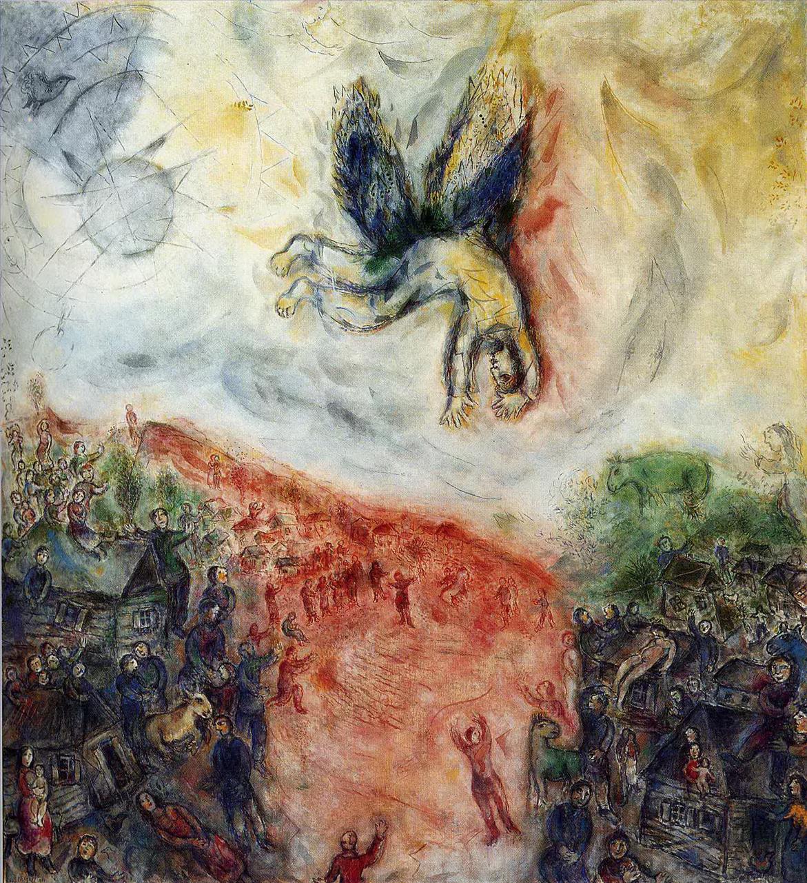 La Chute d’Icare contemporain de Marc Chagall Peintures à l'huile